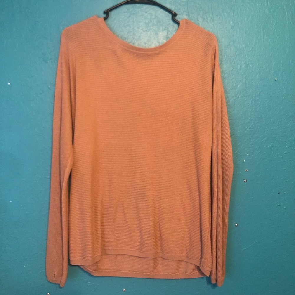 Orange/Cream Sweater